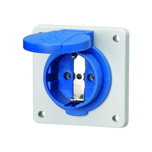 11031F Mennekes MENNEKES Schuko Anbausteckdose blau 16A 2p+E 230V IP54  Produktbild Additional View 1 L