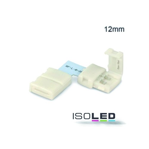 111965 Isoled Flexband Clip ECK Verbinder 2 polig, weiß für Breite 12mm Produktbild Additional View 2 L