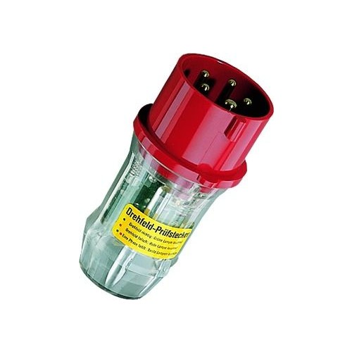 1437 Mennekes MENNEKES Drehfeld Control Prüfstecker 63A 5p 400V 6h IP44 Produktbild Additional View 1 L