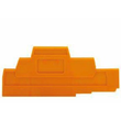 280-306 Wago Abschluss  und Zwischenplatte 2,5 mm dick orange Produktbild Additional View 1 S