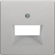 14096084 Berker BERKER Q.x Zentralstück für Datendose 2fach alu samt Produktbild Additional View 2 S