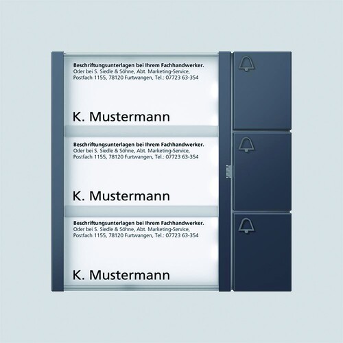 210004909-00 Siedle Bus Tasten Modul BTM 650 03 AG anthrazitgrau Produktbild Additional View 3 L