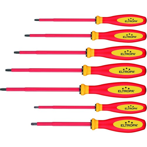 2810553 Eltropa ETS 7 Schraubendreher Set 7tlg 2xKreuz PZ, 5xTorx Produktbild Front View L