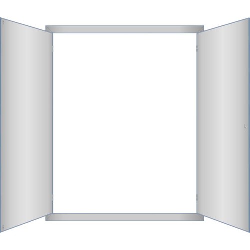 UD5 Era UP-Rahmen mit Tür bxhxt=1010x 1250x60mm Produktbild Additional View 2 L