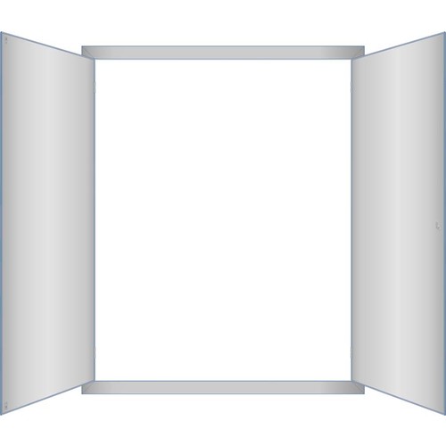 UD5 Era UP-Rahmen mit Tür bxhxt=1010x 1250x60mm Produktbild Additional View 2 L