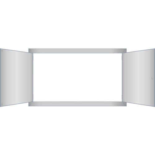 UD2 ERA UP-RAHMEN B1010 H600 STBL IP40 T60,LICHTGRAU,M.TÜR,DREHRIEGEL Produktbild Additional View 2 L