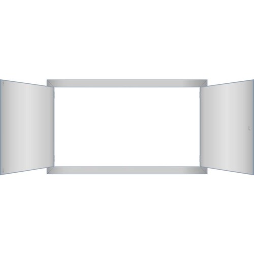 UD2 ERA UP-RAHMEN B1010 H600 STBL IP40 T60,LICHTGRAU,M.TÜR,DREHRIEGEL Produktbild Additional View 2 L