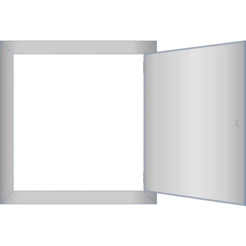 UB2 Era UP-RAhmen m. Tür bxhxt=570x 600x60mm RAL 7035 Produktbild Additional View 2 L