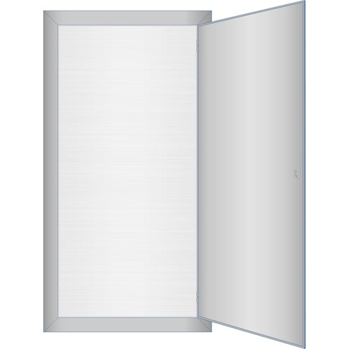 AB4+RW Era AP-Rahmen m. Tür u. Rück- wand 576x1100x250mm Produktbild Additional View 2 L
