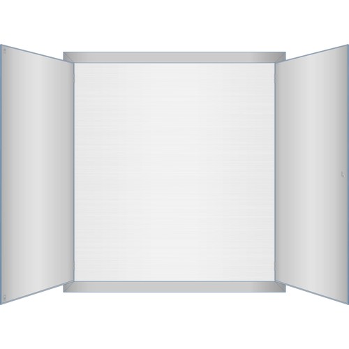 AD4+RW ERA AP-Rahmen mit Tür und Rückwan d bxhxt=1016x1100x250mm Produktbild Additional View 2 L