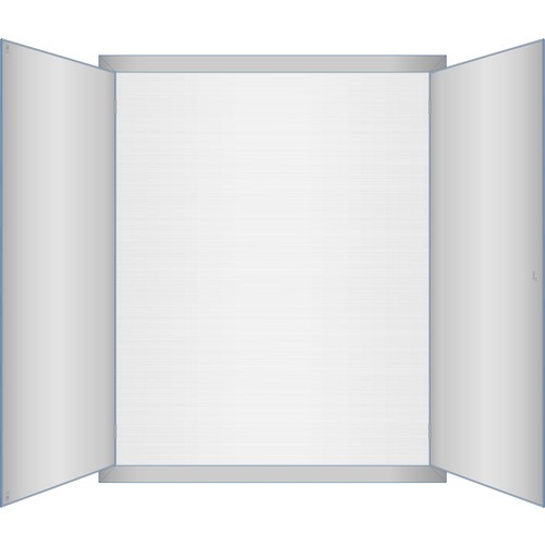 AD5+RW ERA AP-Rahmen mit Tür und Rückwand bxhxt=1016x1250x250mm Produktbild Additional View 2 L